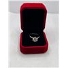 Image 3 : 3.00 CT GRA Certified Moissanite VVS D Color Set in Sterling Silver Ring