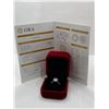 Image 4 : 3.00 CT GRA Certified Moissanite VVS D Color Set in Sterling Silver Ring