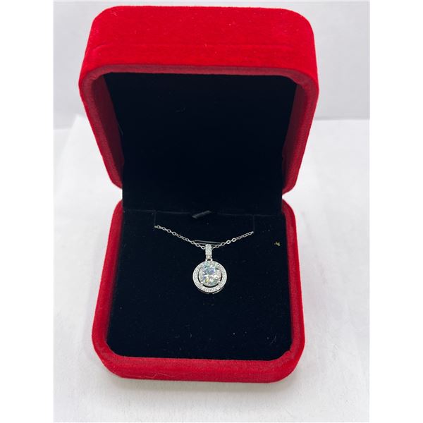 2.00 CT GRA Certified Moissanite VVS D Color with 34 Round Cut Cubic Zirconium (more in description)