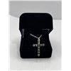 Image 2 : 1.20 CT TW Moissanite VVS D Color with 11 Cut Moissanite Set in Cross Set in Sterling Silver Pendant