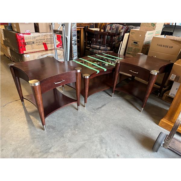 Coffee table into end tables