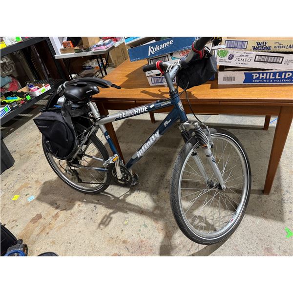 Telluride 21" bike with fenders and bags