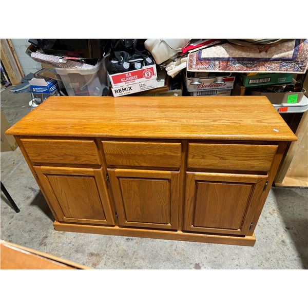 Sideboard 52 inches long 17 1/2 deep 32 inches tall