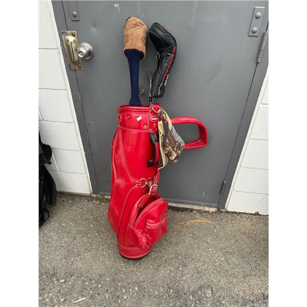 Golf clubs and bag