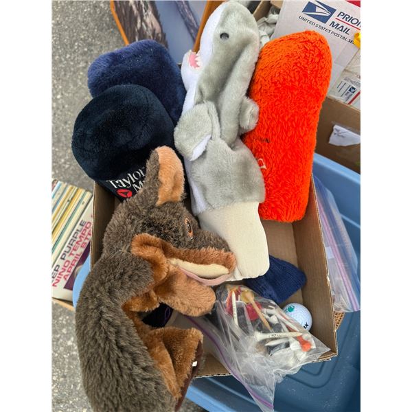 Golf club covers and t's etc