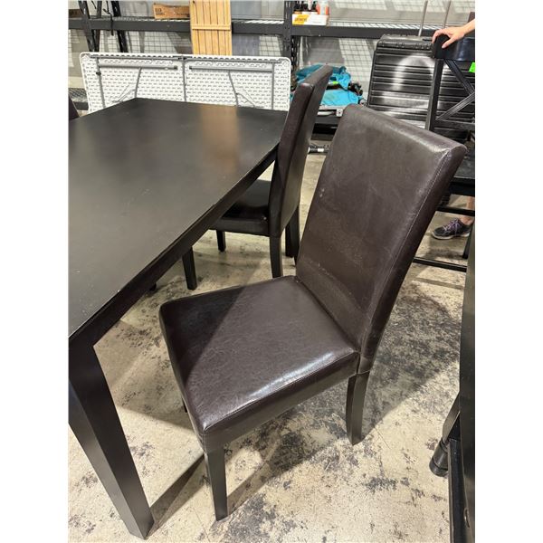 Drop side table 5 chairs