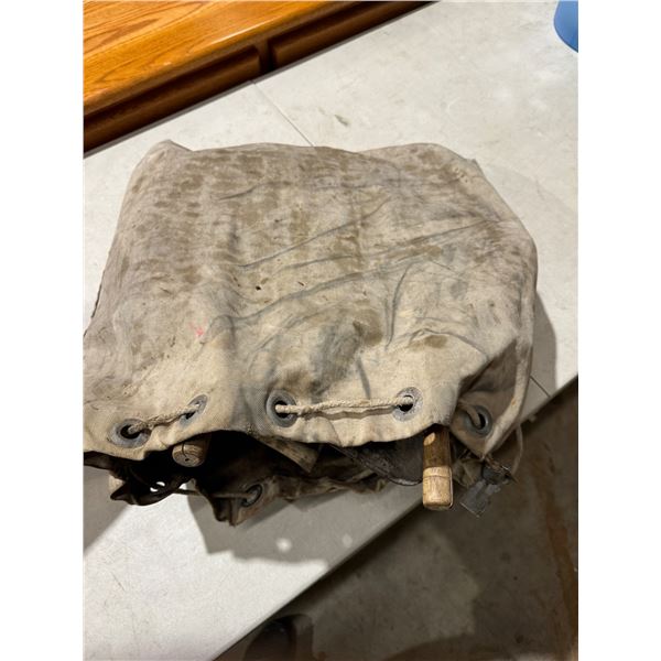 Canvas, bag, and camp grill