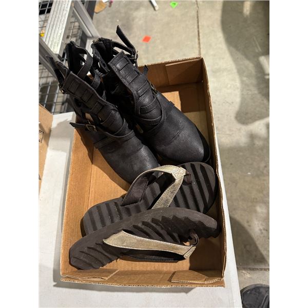 Shoes and sandals size not showing