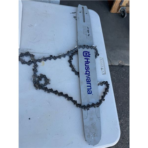 Husqvarna chainsaw, blade and chain