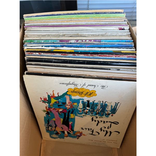 Assorted records, Mary, Poppins, Disney, and other