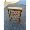 Image 1 : Wine rack table with drawer
