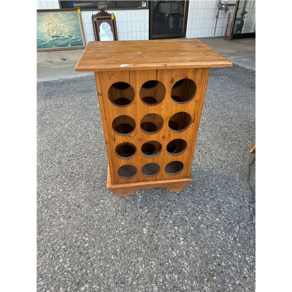Wine rack table