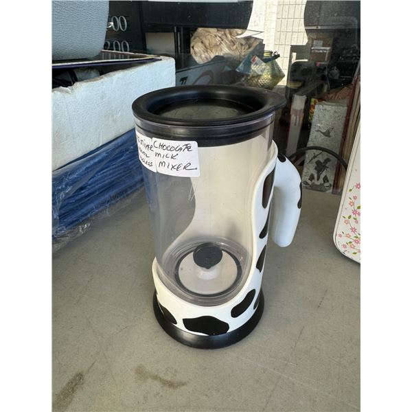 Chocolate milk, mixer