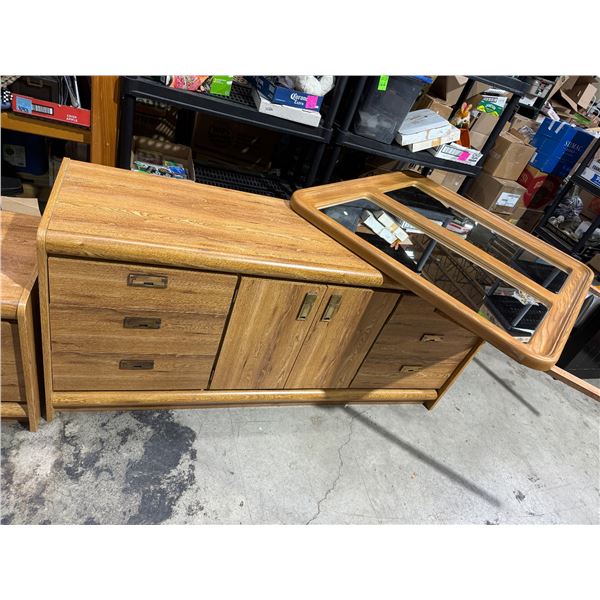 Dresser and mirror