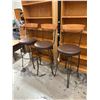 Image 1 : Three swivel barstools
