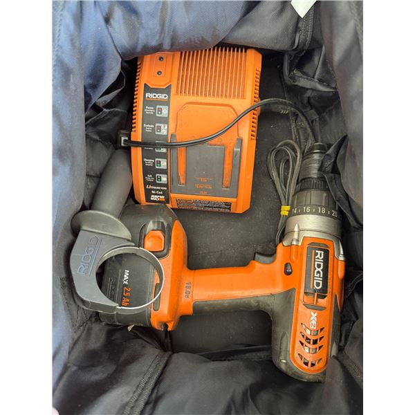 Rigid half inch 18 V drill with charger