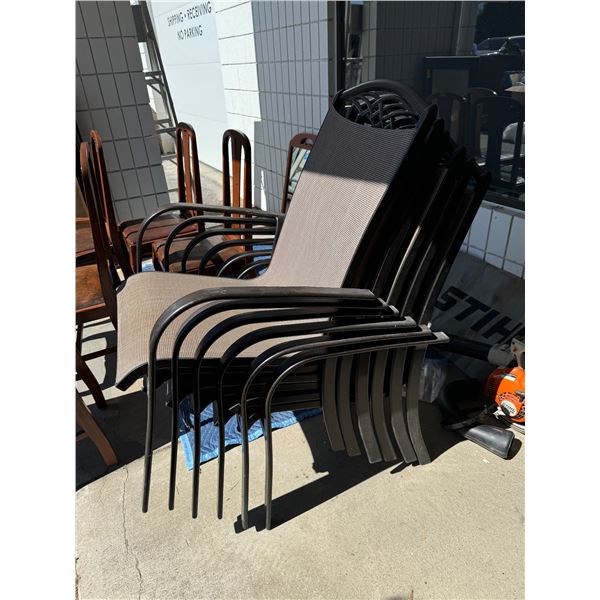 Patio stacking chairs