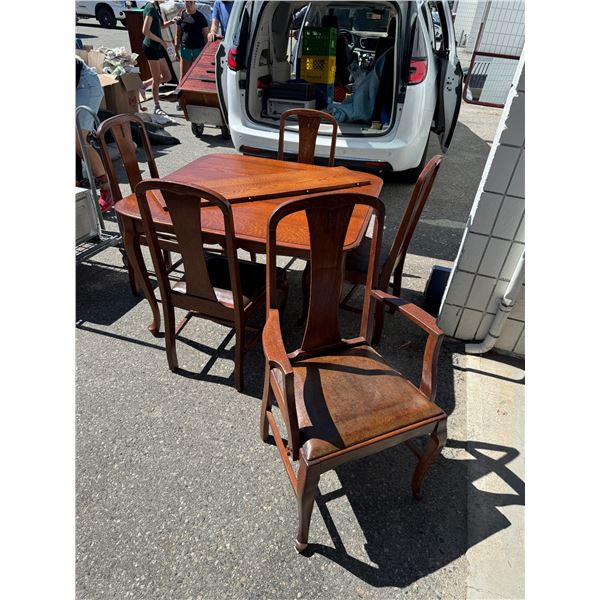 Antique table and chairs