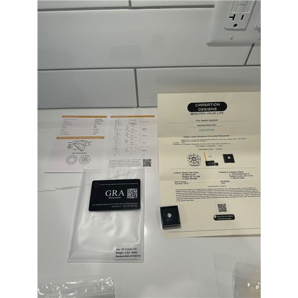 New smart life 1.0 CT Moissanite diamond VVS one with GR a certificate test positive diamond tester