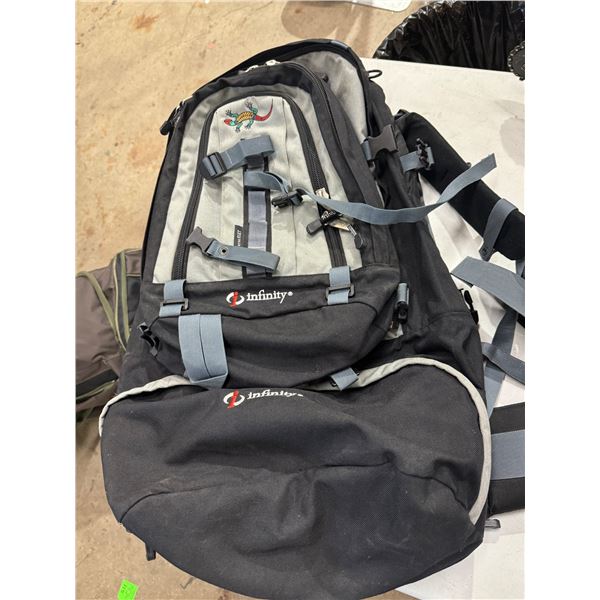 Hiking pack with backpack