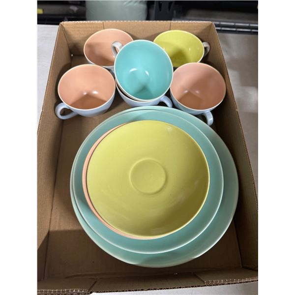 Poole pottery dishes and mugs