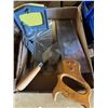 Image 1 : Saw and saw guide and other tool