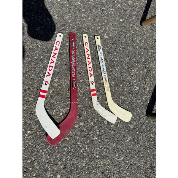 Mini hockey sticks