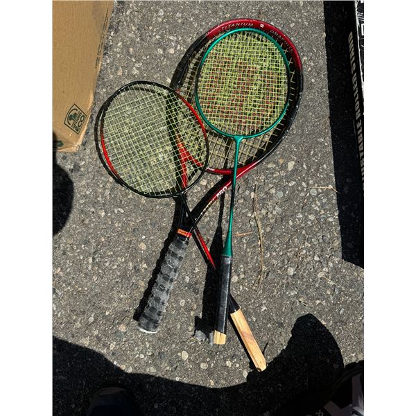 Badminton and tennis racket