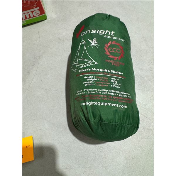 Hikers , mosquito shelter