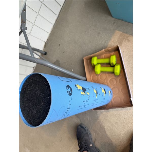 5lbs weights and foam roller