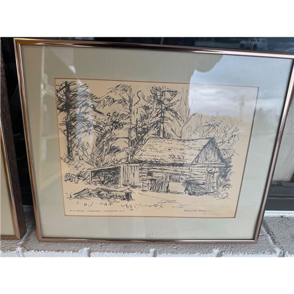 Rosalynne Haynes old barn, Pozzi Kelowna BC signed