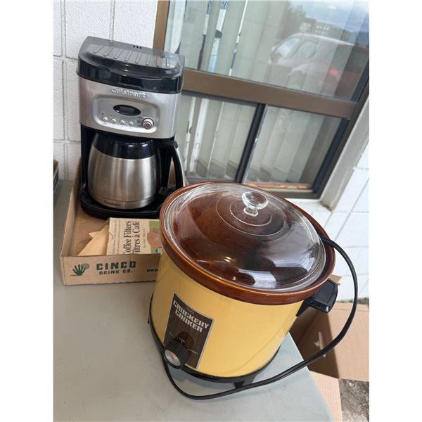 Coffee maker and crockpot
