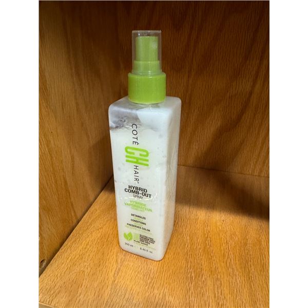 CH hair, hybrid comb out spray