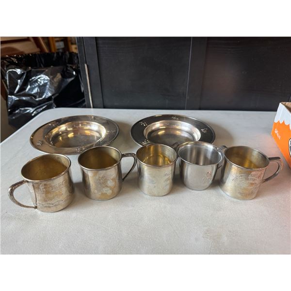 Children's mugs and dishes