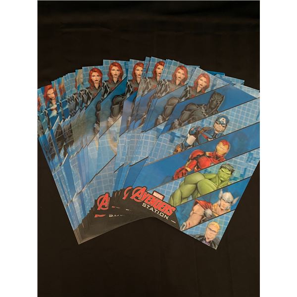 LOT OF 3-D AVENGERS POSTERS