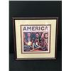 Image 1 : FRAMED AMERICA PICTURE