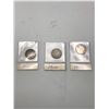 Image 1 : LOT OF 3 SILVER CANADIAN DIMES 1899 1900 1913 (925 SILVER)