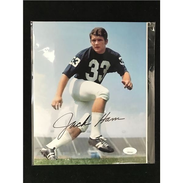 JACK HAM SIGNED 11 X 14 (JSA COA)