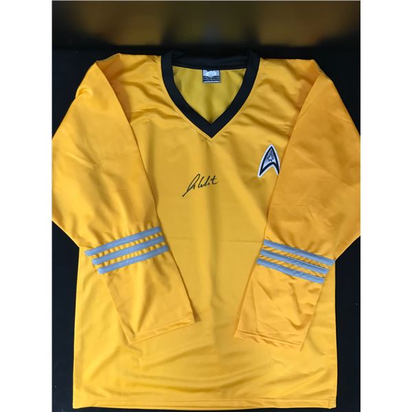 WILLIAM SHATNER SIGNED STAR TREK UNIFORM (JSA COA)
