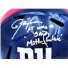 Image 2 : LAWRENCE TAYLOR SIGNED WITH LENGTHY INSCRIPTION NY GIANTS FULL SIZE HELMET (BECKETT COA)