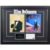 Image 1 : ELLEN DEGENERS SIGNED INDEX CARD CUSTOM FRAMED DISPLAY (BECKETT COA)
