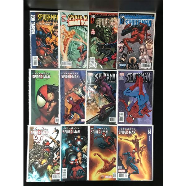 LOT OF 12 SPIDERMAN COMICS (MARVEL COMICS)