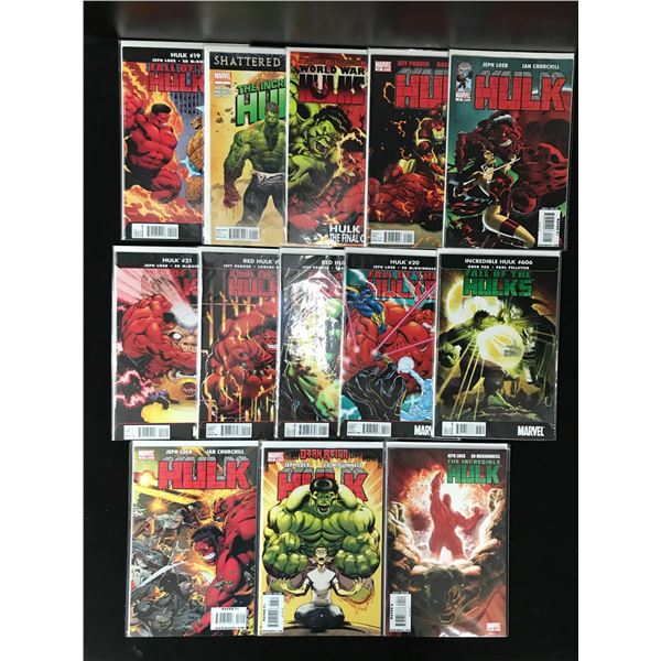 LOT OF 13 HULK COMICS (MARVEL COMICS)