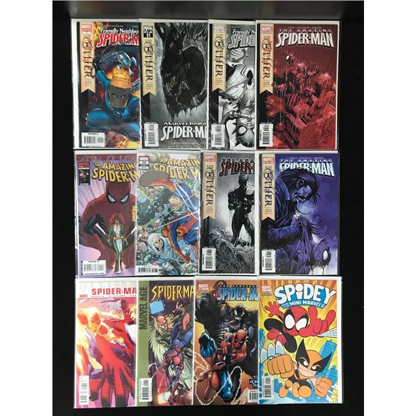 LOT OF 12 SPIDERMAN COMICS (MARVEL COMICS)