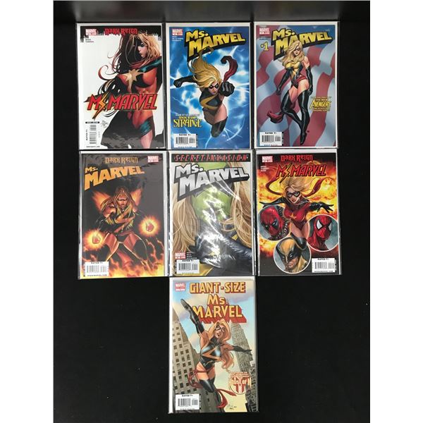 LOT OF 7 MS. MARVEL COMICS (MARVEL COMICS)