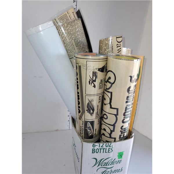 Great Lot of Vintage CFL Edmonton Eskimos +| Full Page Player Highlight Promotion