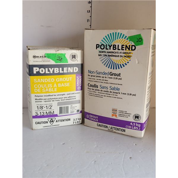 Lot of 2 Poly Blend Grout