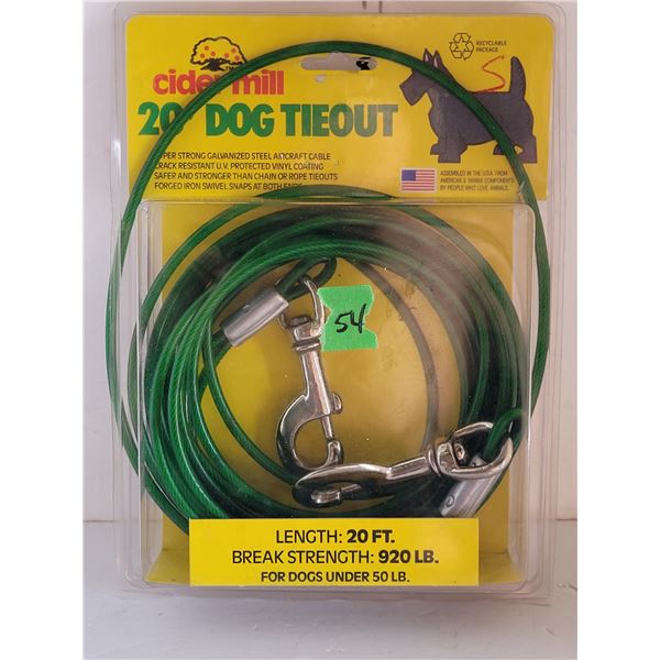 20 Foot Dog Tie Out | Cedar Mill