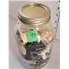 Image 9 : Vintage Mason Jar with Buttons