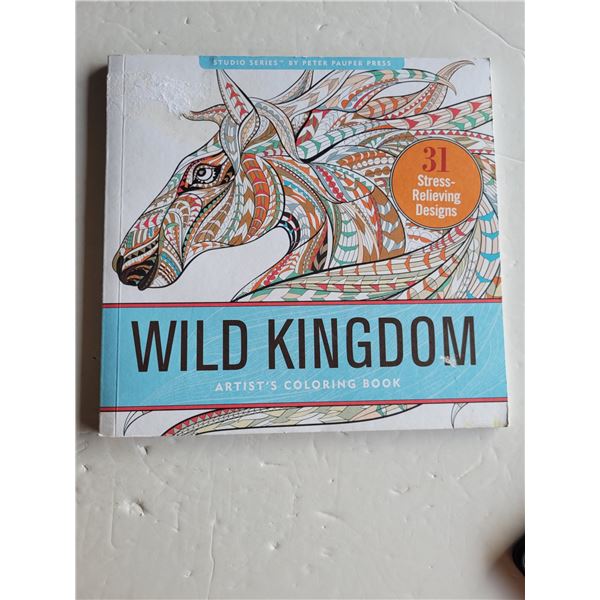 Wild Kingdom Adult Colouring Book
